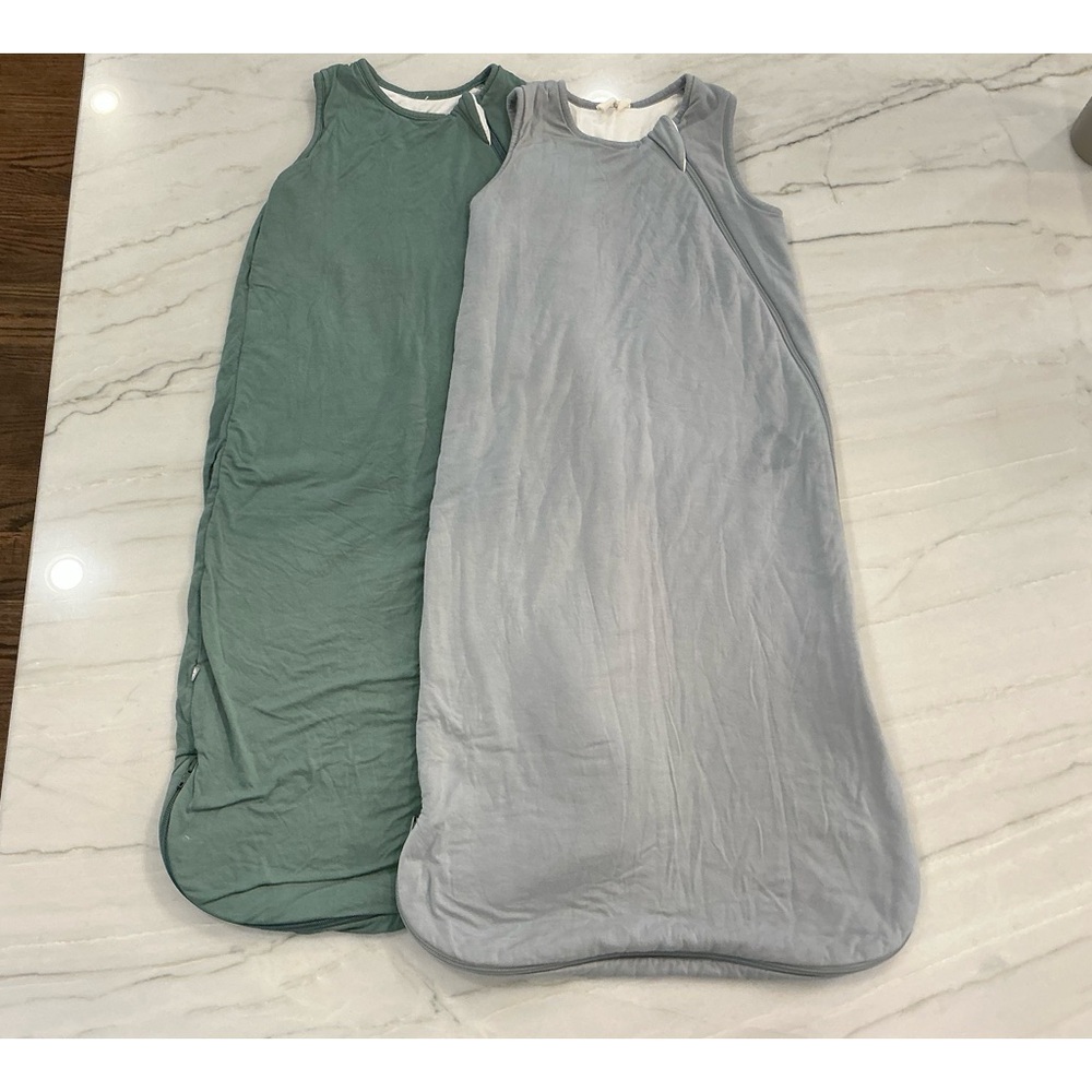 2 Kyte Baby Sleep Bags 6-18m 1.0 tog. Fair used condition. See description.